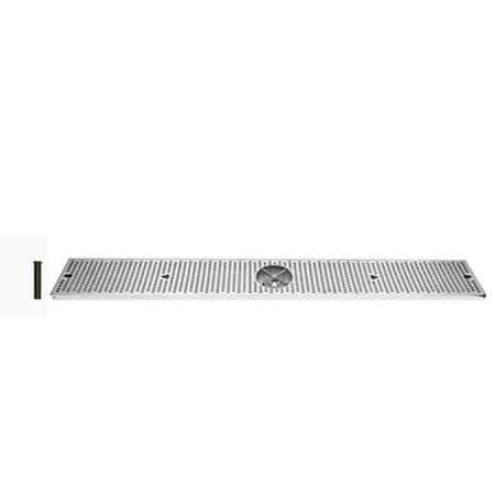 Ubc UBC DTU48SSR 48 in. x 8 in. x 3-4 in. Drip Tray with Rinser DTU48SSR